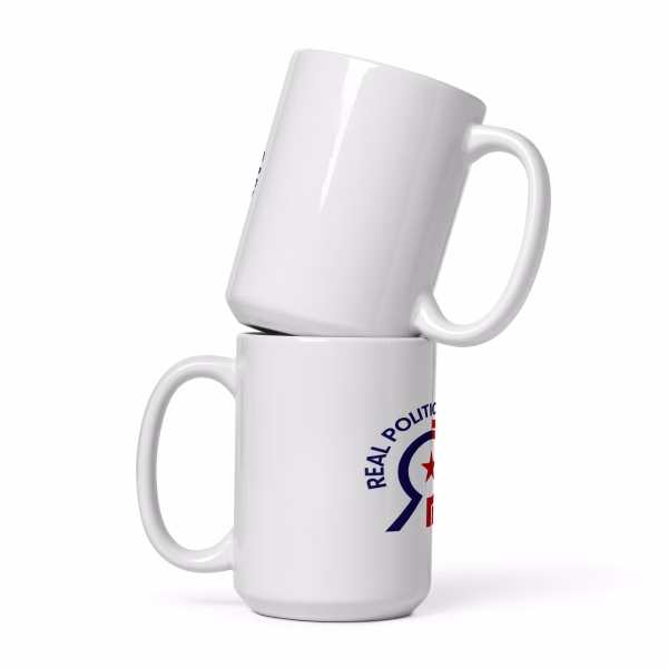 Real Politics White Coffee Mug - Image 3