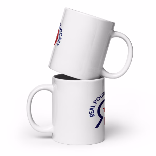 Real Politics White Coffee Mug - Image 4